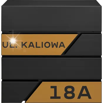 Poštovní schránka ČERNÁ POŠTOVNÍ SCHRÁNKA NA DOPISY A NOVINY + ZLATÝ VZOR