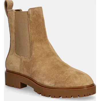 Dámská zimní obuv Semišové kotníkové boty Lauren Ralph Lauren Allyson dámské, hnědá barva, na platformě, 802974477001 802974477001.260 82X, EUR 39