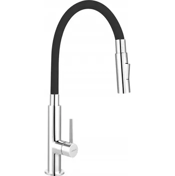 Vodovodní baterie Kuchyňská baterie stojánková Ferro Fitness Slim černá, stříbrná