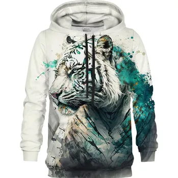 Pánská mikina Bittersweet Paris Watercolor Tiger Hoodie M