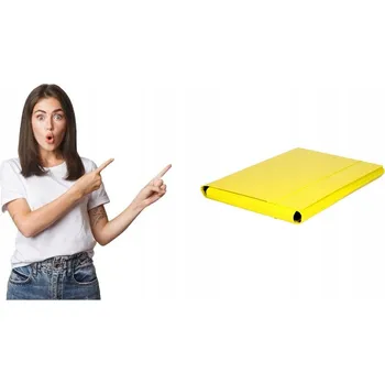 Desky s gumou A4 Barbara 35 mm žluté