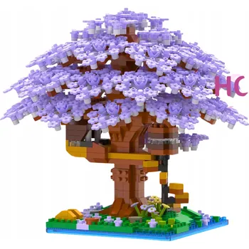 ostatní stavebnice Stavební Stavebnice Sada kostek Sakura Cherry Višňový Květ 1097 dílů