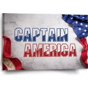 Obraz Sablio Obraz Kapitán Amerika Vlajka - 60x40 cm