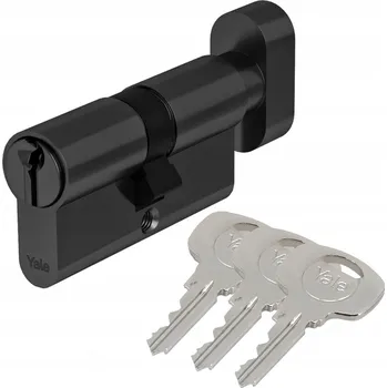 Vložka do dveří Vložka Yale Y500 60G/40 s knoflíkem, 3 klíče, černá