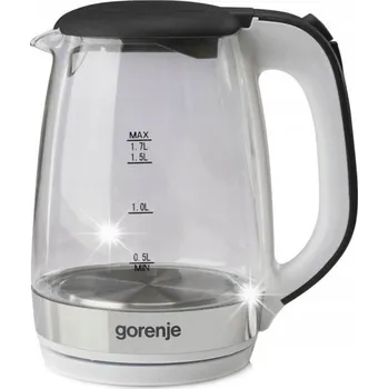 Rychlovarná konvice Rychlovarná konvice 1,7 l 2200W skleněná s podsvícením Gorenje K17GXG