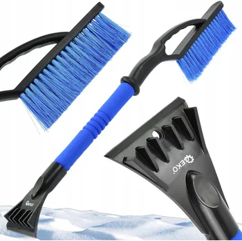 Mycí kartáč na vozidlo ŠKRABKA NA OKNA S KARTÁČEM 2v1