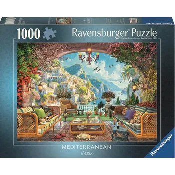 Puzzle RAVENSBURGER Puzzle Pohádkový výhled na Středomoří 1000 dílků