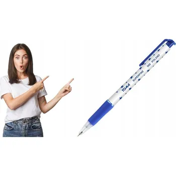 Automatické PROPISKA pero TOMA TO-069 SUPERFINE BLUE STARS