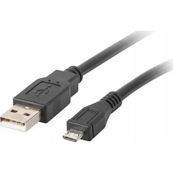 Datový kabel Kabel Lanberg USB - microUSB typ B 0,5 m černý