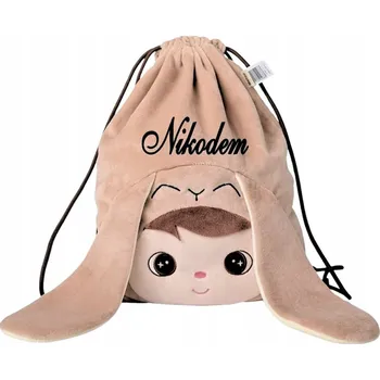 Dětský batoh Metoo Personalizovaný Béžový Králíček - batůžek do školky - jméno