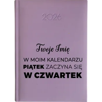 Kalendář Knižní kalendář 2026 A5 FunnyCase fialový