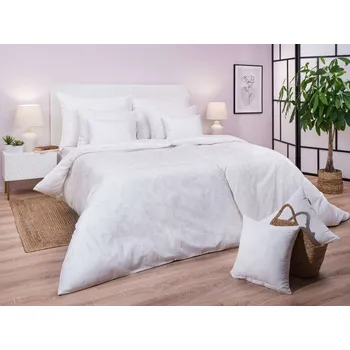 Povlečení DADKA VRACOV Povlečení damašek Rokoko bílé 140x200, 70x90 cm Varianta: Povlečení damašek Rokoko bílé 240x200, 2x70x90 cm, Značka: Dadka