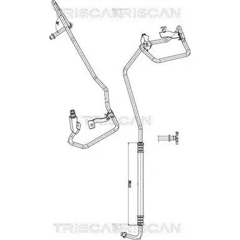 Vedení klimatizace Vysokotlaké / nízkotlaké vedení, klimatizace TRISCAN 9010 15002