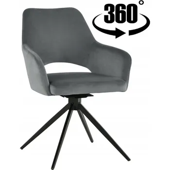 Židle ExitoDesign šedý velur 1 ks