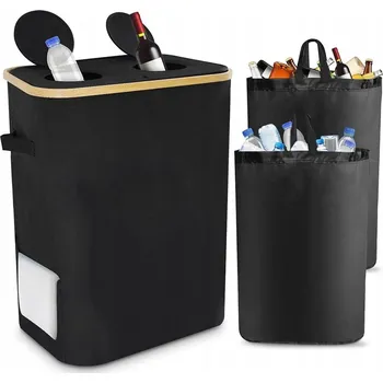 Odpadkový koš Koš na tříděný odpad, nádoba na lahve a plechovky, s vyjímatelným sáčkem