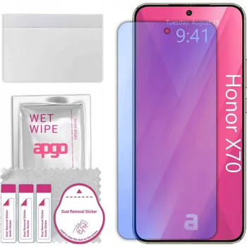 Pouzdro na mobilní telefon Hybridní Sklo 9H pro Honor X70, alternativa tvrzeného skla, flexibilní