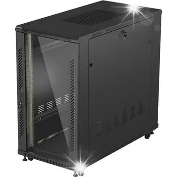 Racková skříň LANBERG 19'' 22U 600x1200 stojící racková Skříň (černé dveře)