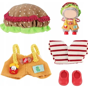 Doplněk pro panenku Oblečení Kostým pro panenky Labubu 1-3 generace Oblečení pro 17cm panenky Outfit, bez panenky