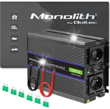 Měnič napětí Měnič Napětí napětí Monolith 3000 MS Wave | 12V na 230V | 1500/3000W |