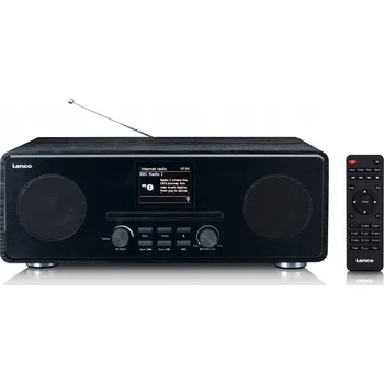 Hi-Fi systém Mikrosystém s CD, internetovým rádiem, FM/DAB+ a Bluetooth Lenco DIR-261BK