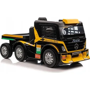 autíčko Auto na Akumulátor Mercedes Žluté LCD Návěs složený