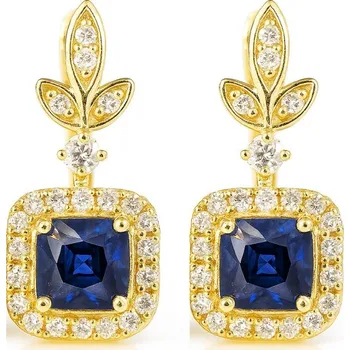 Náušnice Flamenco Mystique Náušnice z nerezové oceli pokovené 14k zlatem s luxusním třpytem kubického zirkonie KST3501