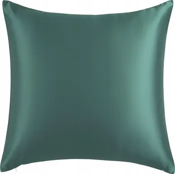 Povlak na dekorativní polštářek HEDVÁBNÝ POVLAK NA POLŠTÁŘ 40x40 CM 100% MORUŠOVÉ HEDVÁBÍ ŠALVĚJ ZELENÁ