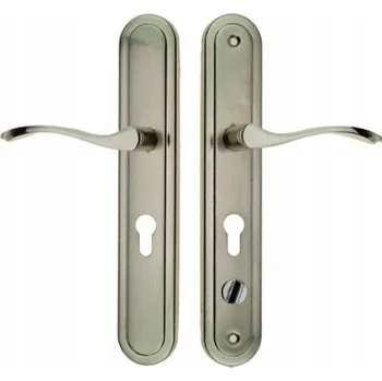 Dveřní kování Vnější klika Dlouhá, Čtvercová rozeta, Rozeta pro vložku