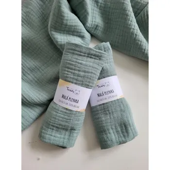 Papírový ubrousek Mušelínová plenka MALÁ 40 x 30 cm - teal green