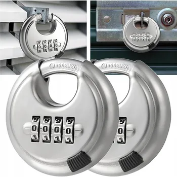 Visací zámek Kulatý visací zámek 70 mm s číselným kódem, Zámek na přívěs