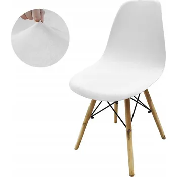 Potah na židli POTAH NA ŽIDLI SKANDINÁVSKÝ STYL SILNÝ MĚKKÝ BÍLÝ VELUR