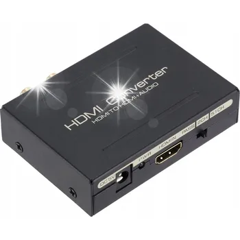Video redukce ADAPTÉR HDMI - HDMI + AUDIO SPDIF 2X RCA CINCH