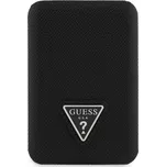 Guess PU Grained Triangle Logo MagSafe powerbanka 5000mAh černá