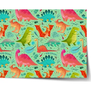 Plakát Sablio Plakát Dinosauři v trávě - 60x40 cm