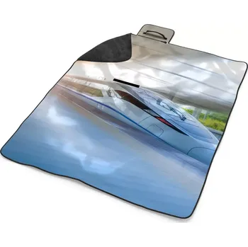 deka Sablio Plážová deka Rychlovlak projíždějící nádražím: 200x140 cm