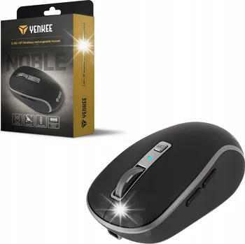 Myš Bezdrátová myš Dual WiFi+Bluetooth akumulátor