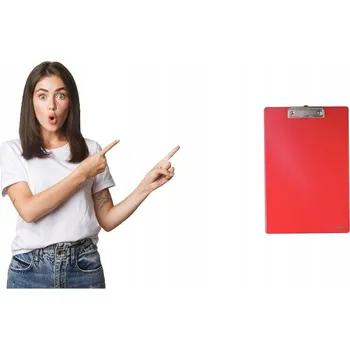 Podložka A4 ESSELTE s klipem, červená