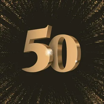 Papírový ubrousek Papírové ubrousky 50. narozeniny, výročí 20 ks