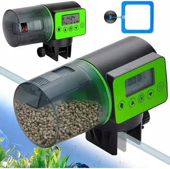 Krmítko pro ptáka AUTOMATICKÉ AKVARIJNÍ KRMÍTKO DÁVKOVAČ DO AKVÁRIA PRO RYBY XL 200 Ml