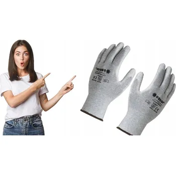 Pracovní rukavice Rukavice Proof Carbon velikost 6 - XS, 10 párů