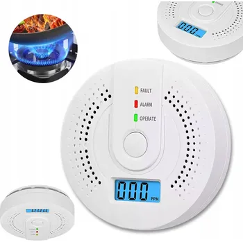 Detektor CO Detektor Oxidu Uhelnatého Certifikovaný bezdrátový hlásič oxidu uhelnatého s LCD displejem a alarmem