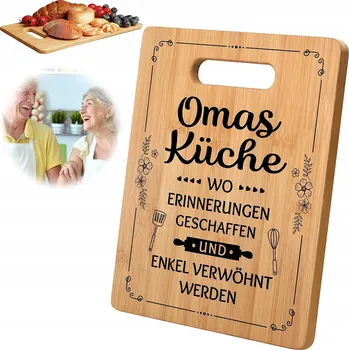 Kuchyňské prkénko VELKÉ BAMBUSOVÉ PRKÉNKO NA KRÁJENÍ 22X28 CM - dárek pro babičku k narozeninám