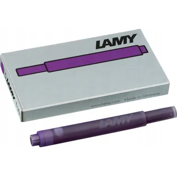 Náplně do plnicího pera Lamy T10 fialové, 5 kusů v krabičce