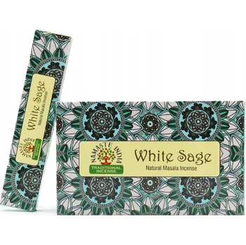 Vonná tyčinka Vonné tyčinky Masala Namaste Mandala - Bílá Šalvěj