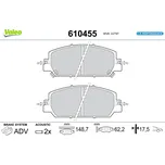 Sada brzdových destiček, vždy 4 kusy v sadě VALEO 610455