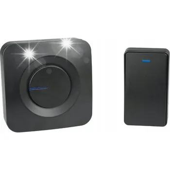 Bezdrátový kinetický zvonek černý Lumio DB001B