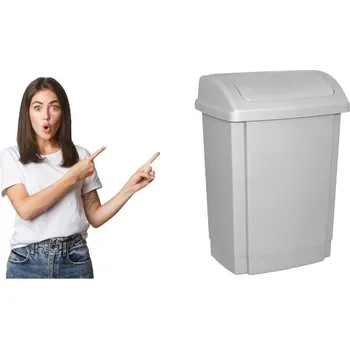 Odpadkový koš Office Products plastový Odpadkový koš 15 l šedý