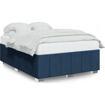 Postel Rám postele modrý 200 x 160 x 46 cm, tkanina polyester