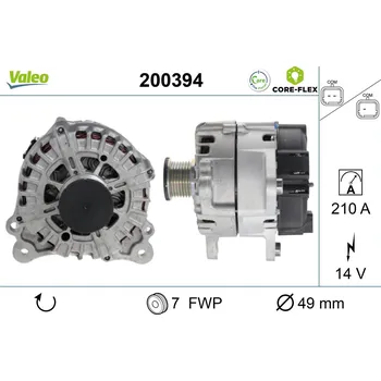 Alternátor Alternátor VALEO 200394