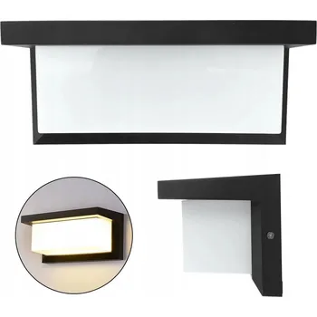 Venkovní osvětlení LED FASÁDNÍ SVÍTIDLO VENKOVNÍ HLINÍKOVÉ SE SENZOREM POHYBU A SOUMRAKU